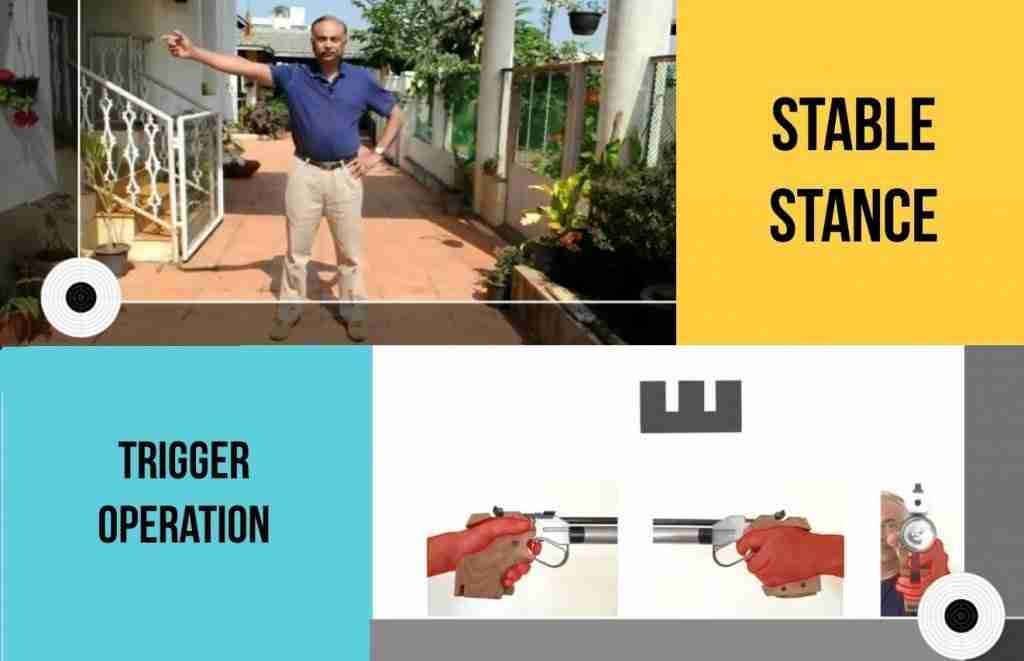 How Your Stable Stance Affects Your Trigger Operation In Air Pistol Shooting