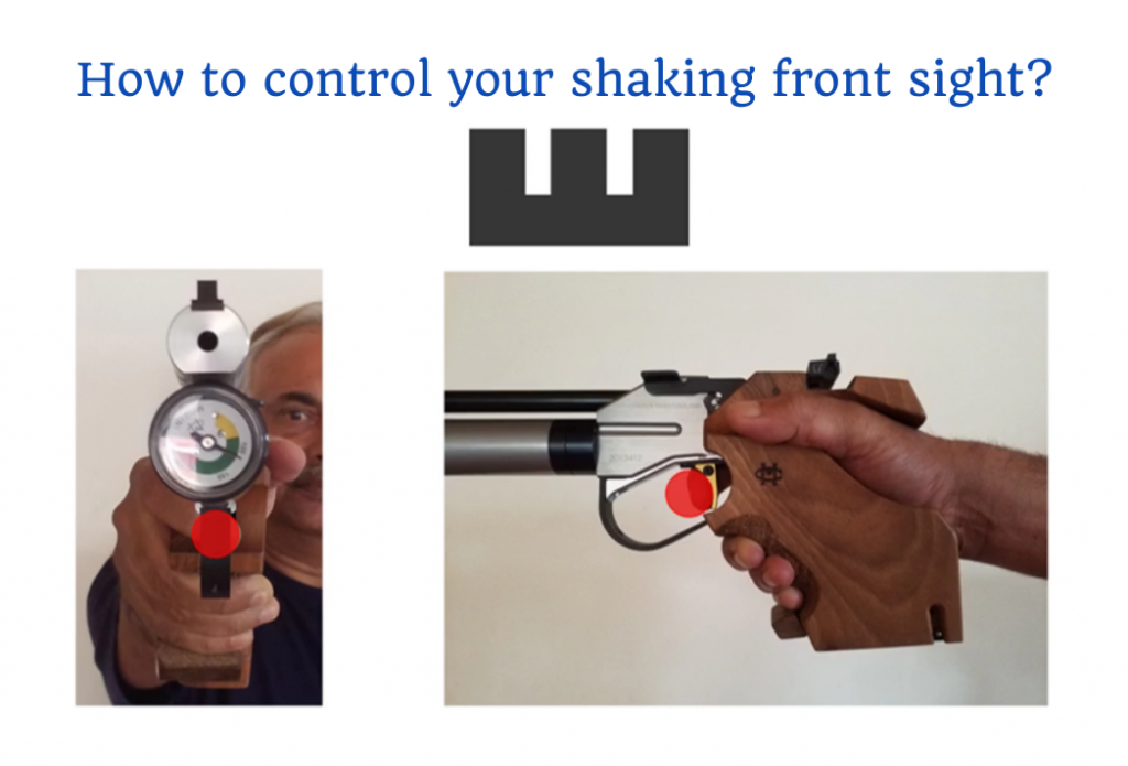shaking front sight